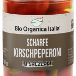 Bio Organica Italia scharfe Kirschpeperoni in Salzlake Bio 280 g