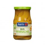 Bio Pfirsiche scheiben, leicht gezuckert.