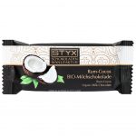 BIO-Milchschokolade gefüllt mit 70% Rum-Cocos-Ganache 70g