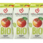 Bio Apfeldirektsaft 3*200ml mit stillem Wasser. Fruchtsaftgehalt mind. 60%.