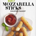 Bio Mozzarella Sticks, knusprig paniert