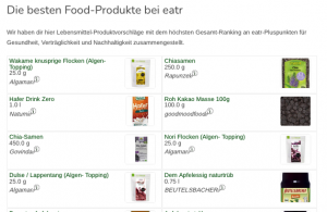 eatr Best-of Food-Produkte